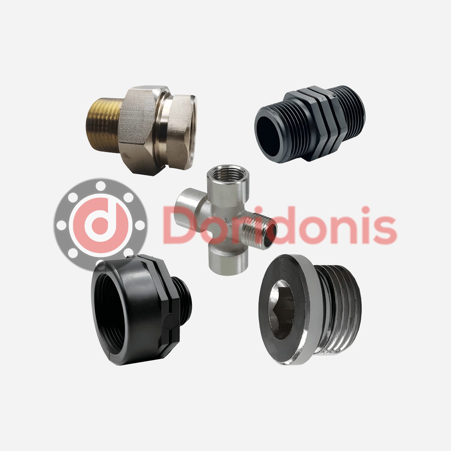 Fitinguri filetate din fonta